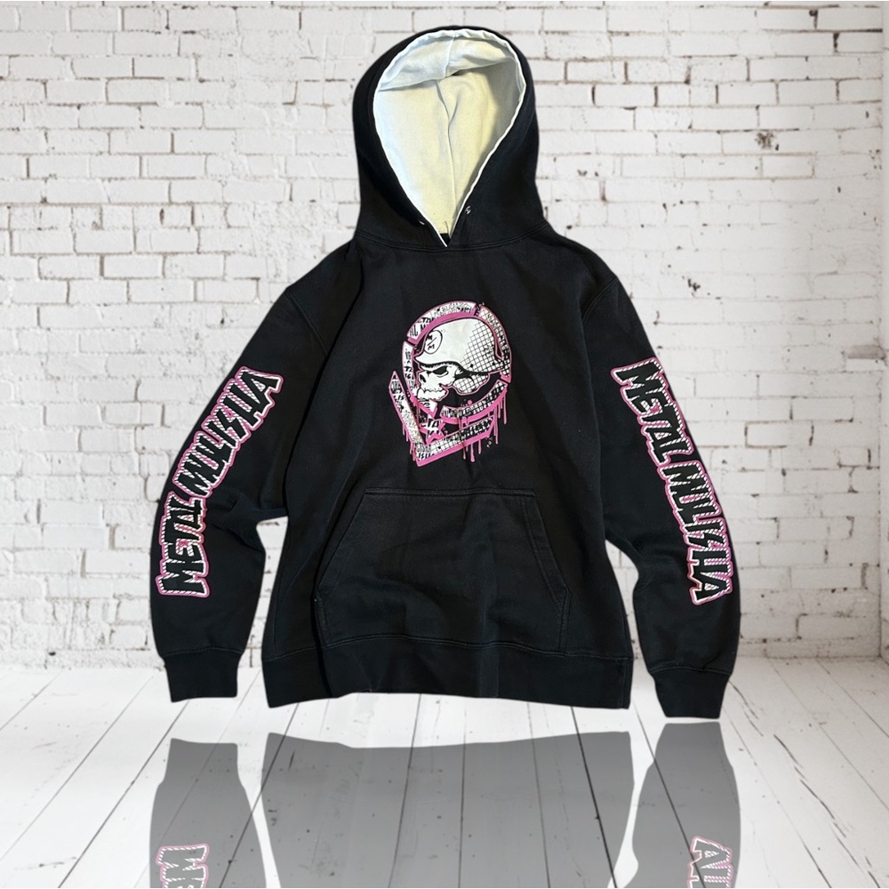 Metal Mulisha Black and Pink Hoodie